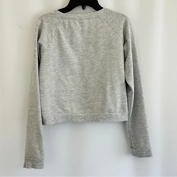 Girl’s Zella Gray Crop Sweatshirt Size XL - Picture 3 of 3
